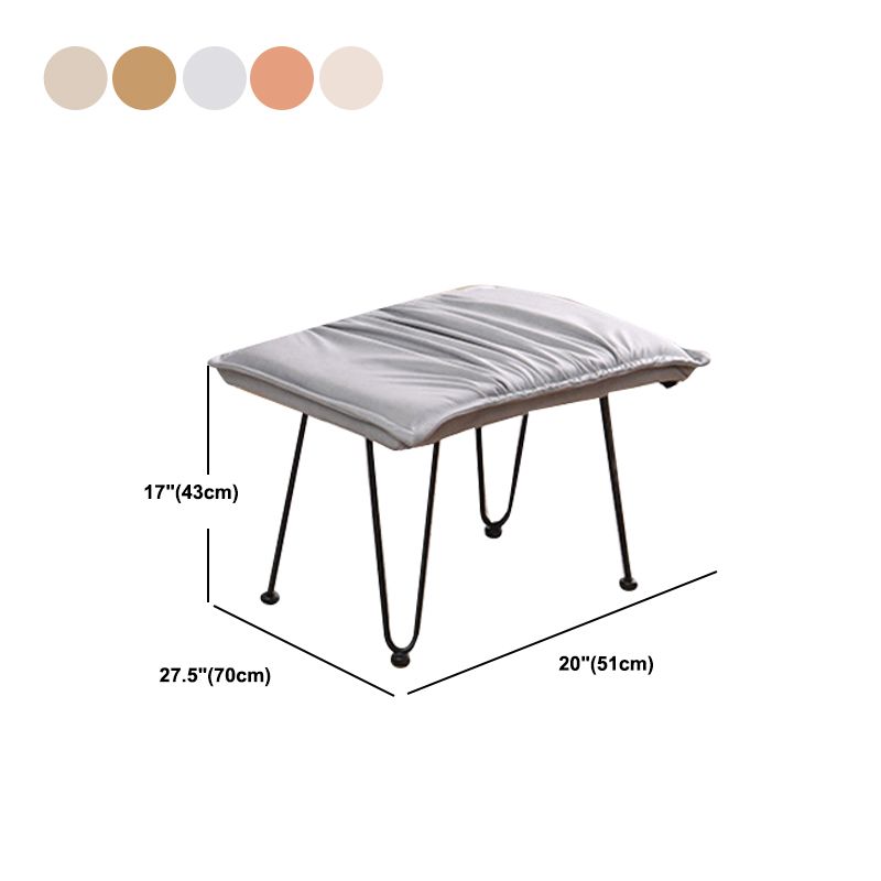 Button-Tufted Rocking Chair Modern Fabric Patchwork Rocking Chair with Ottoman