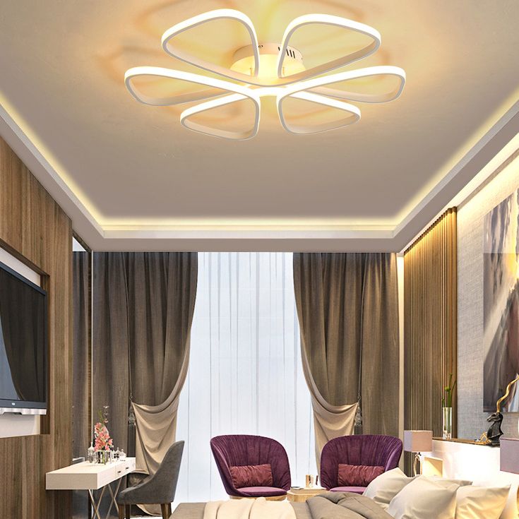 Petal Living Room Ceiling Flush Mount Light Metal LED Simple Ceiling Mounted Light
