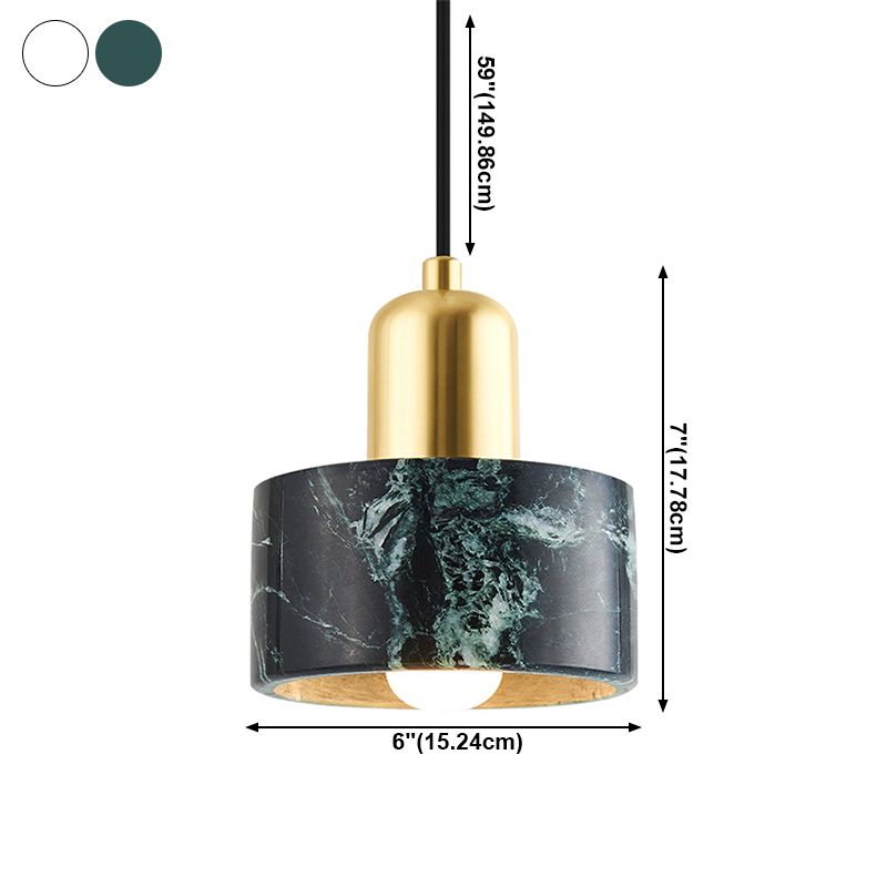 Marble Minimalist Pendant Light Household Hanging Lighting Fixtures for Bedroom Kid Room