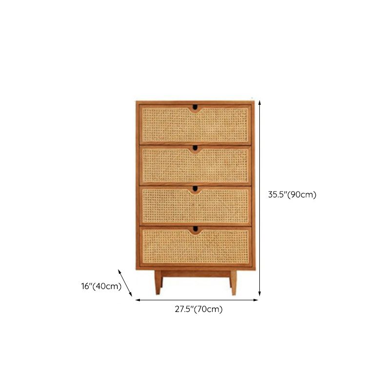 Contemporary Chest Solid Wood Cutouts with Drawer Rectangle Accent Chest