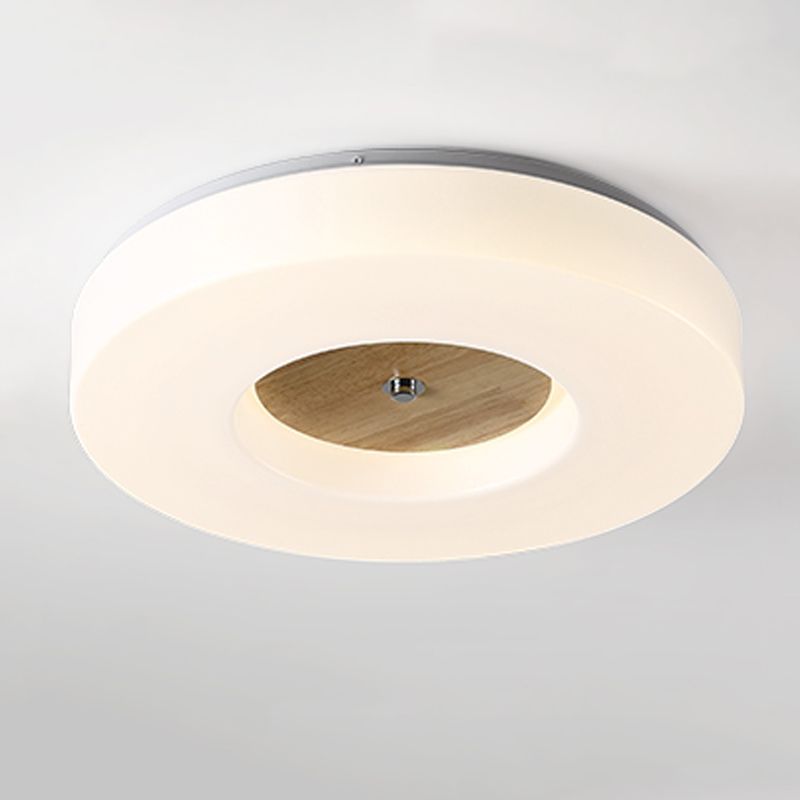 Luz de techo de madera para techo de luz moderna 1 Accesorios de luz de techo de descarga de luz en Brown