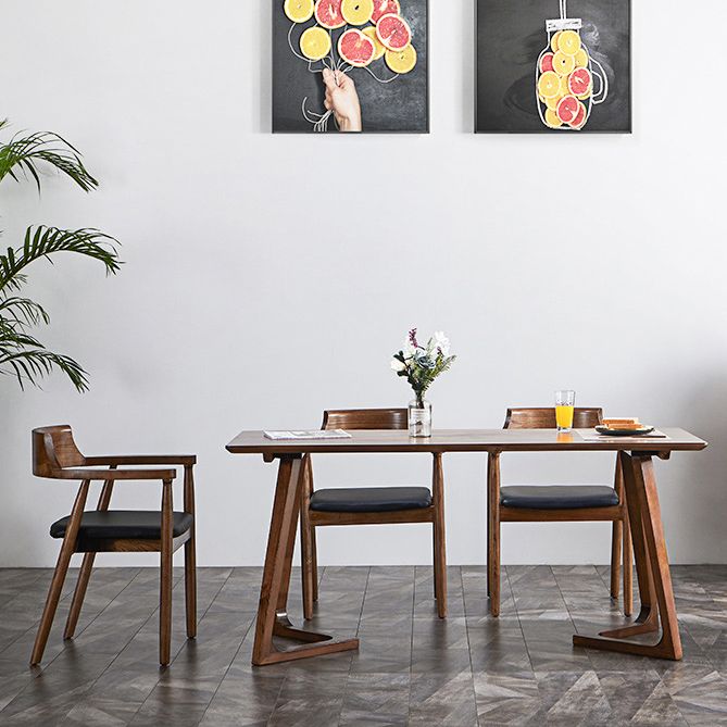 Traditional Kitchen Dining Chairs Solid Wood Arm Dining Chairs