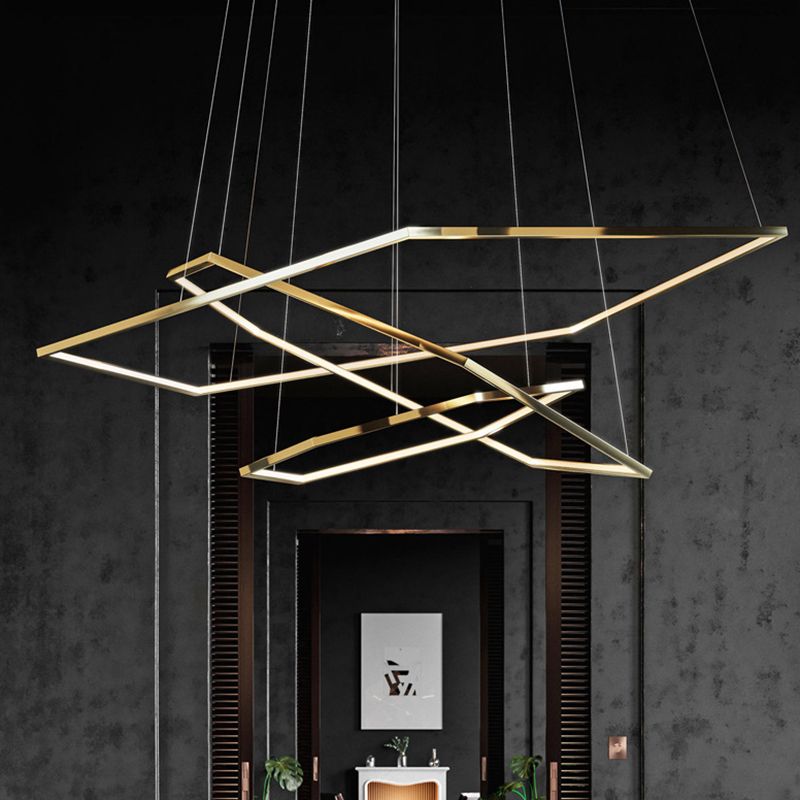 Modern Style Hanging Lights Multi-layer Chandelier for Living Room Dining Room