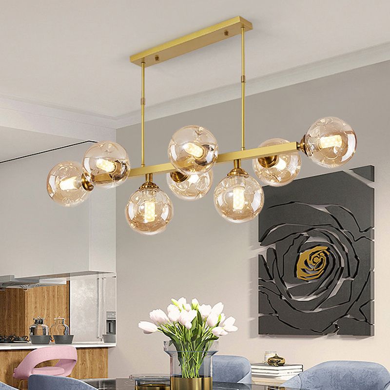 Bubbles Restaurant Island Pendant Light Glass Postmodernism Hanging Light Fixture