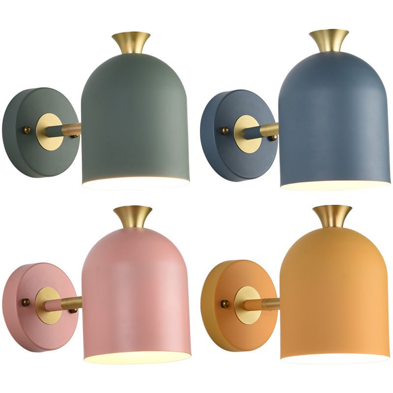 Simplicidad Nordic Wall Light 1 Light Light Metal Metal Lighting Lights para dormitorio