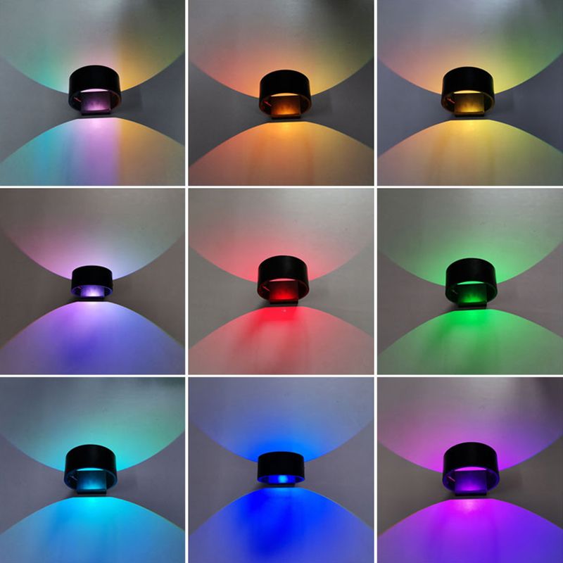 Cylinder 1-Light Modern Sconce Light LED Aluminum Wall Lighting Ideas for Bedroom