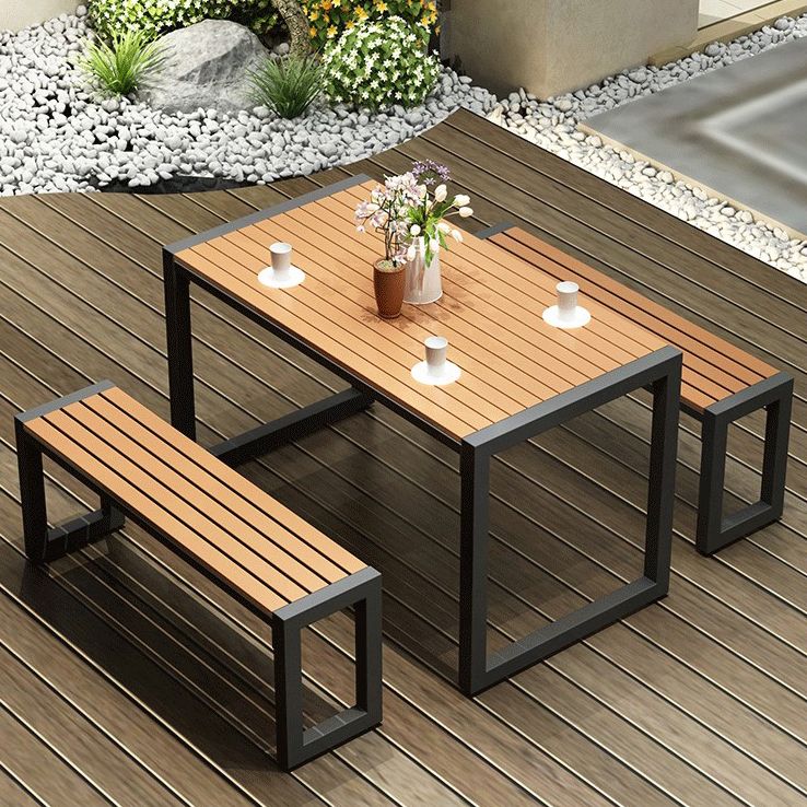 Modern Wood Dining Table Set 1/3/5 Pieces Dining Room Set for Home Use