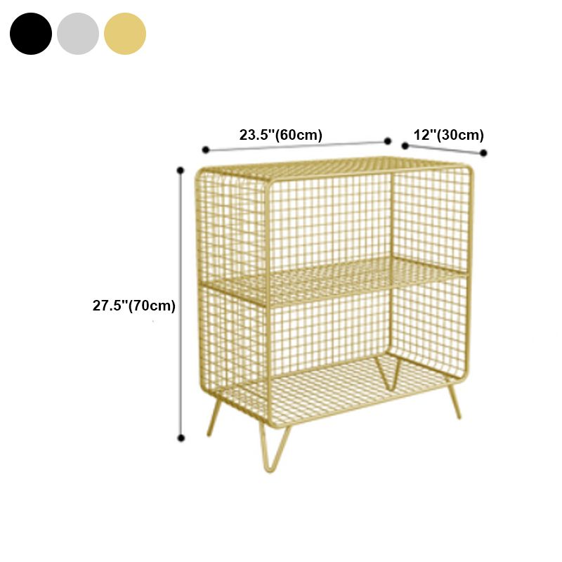 Bibliothèque standard de style industriel Metal à l'arrière fermé pour le bureau à domicile