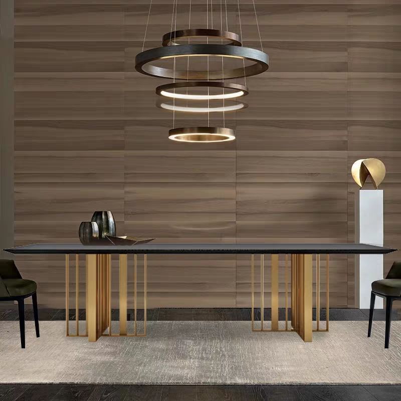 Rechthoek eettafel traditionele luxe dennen vaste houten meubels