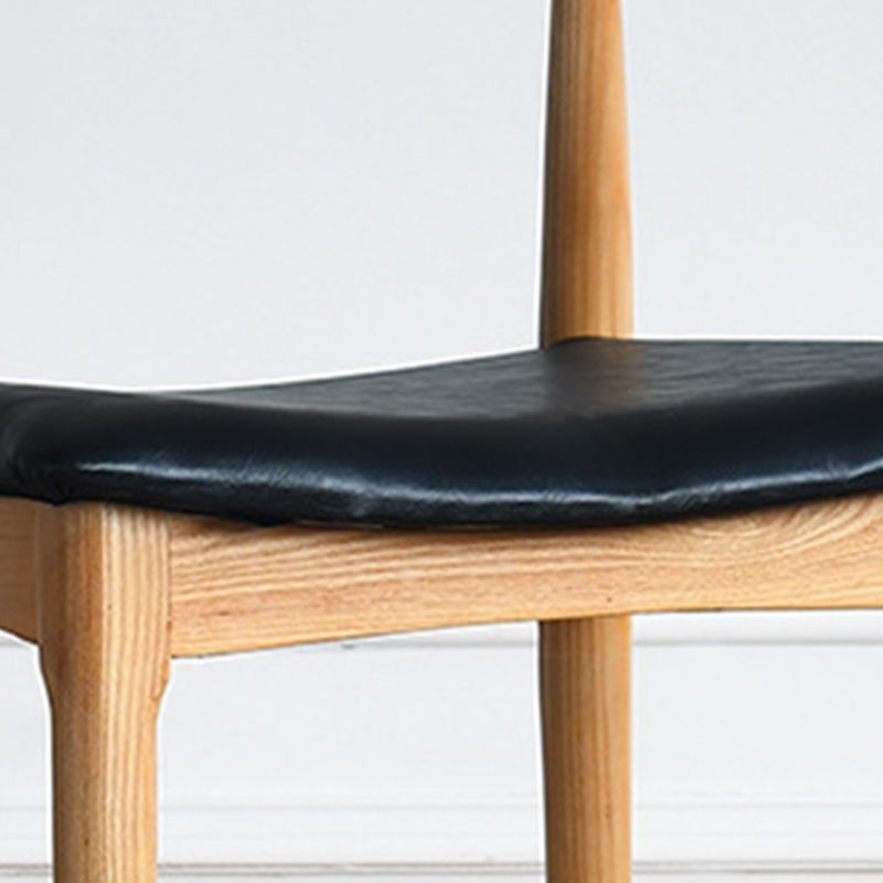 Solid Wood Open Back Side Chair Industrial Dining Side Chair