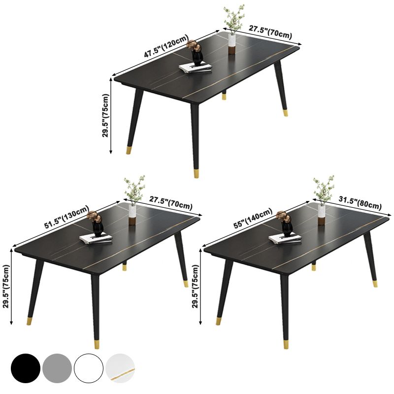 Mesa base de comedor de piedra de sinterización industrial rectangular 4 Table base de patas para el hogar