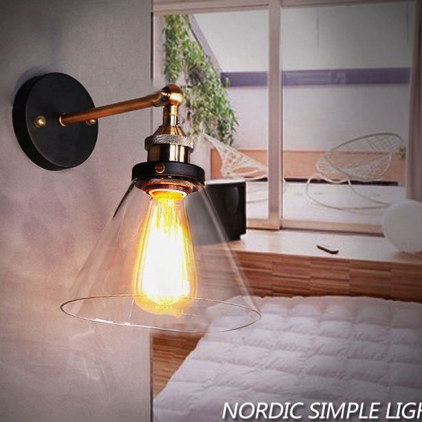 Luminaire de luminaire d'once d'ombrage en verre