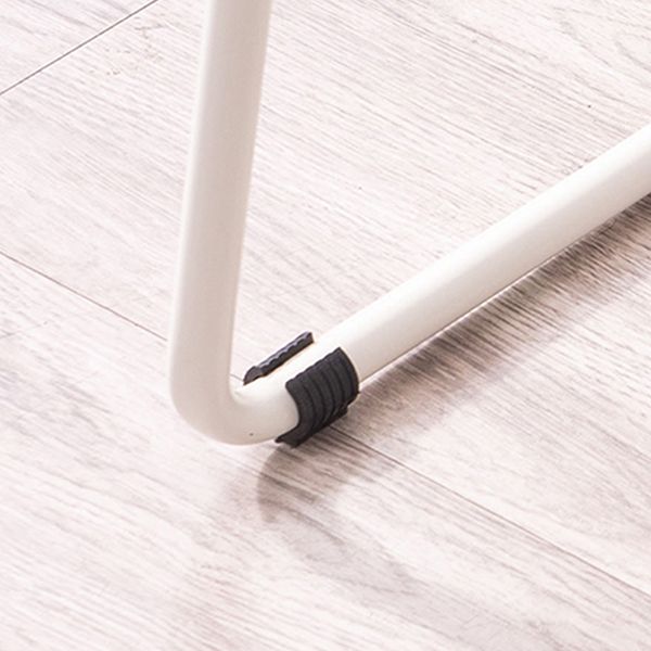 Modern Dessert Shop Footrest Stool Matte Finish Iron Bar Stool