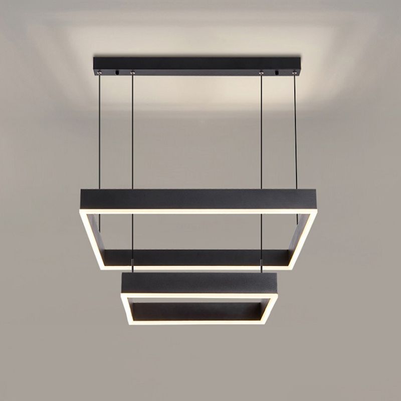 Accesorio de iluminación suspendido de simplicidad moderna accesorio acrílico de techo acrílico para restaurante