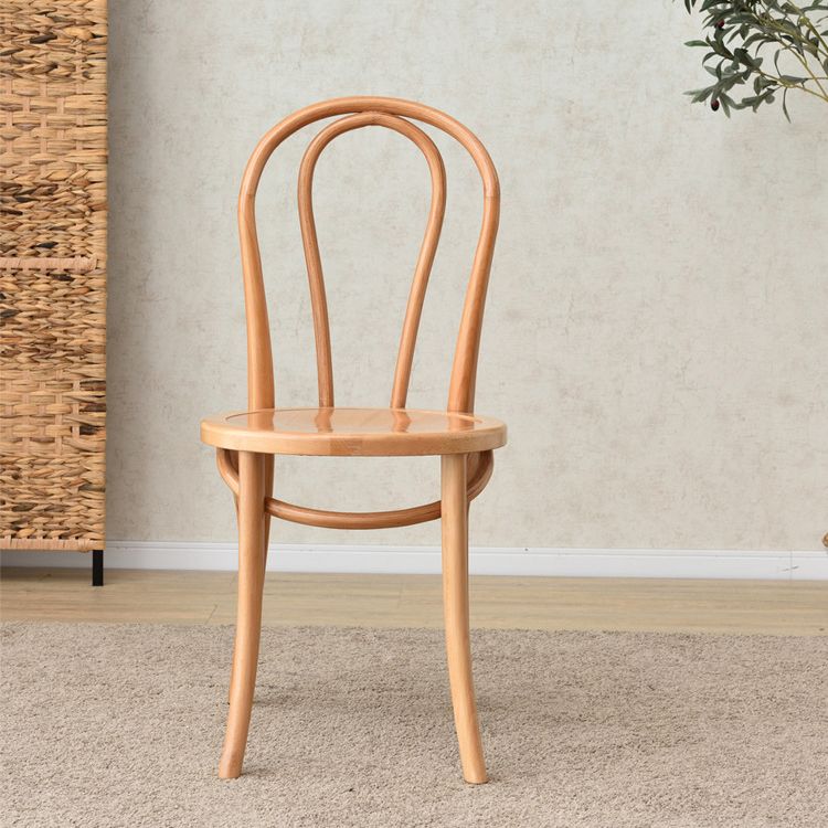 Solid Wood Dining Chairs Modern Style Kitchen Windsor Back Side Chairs