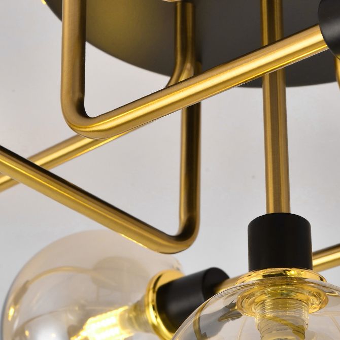 Nordic Style Metal Ceiling Light Ball Shape Shade Ceiling Lamp for Bedroom
