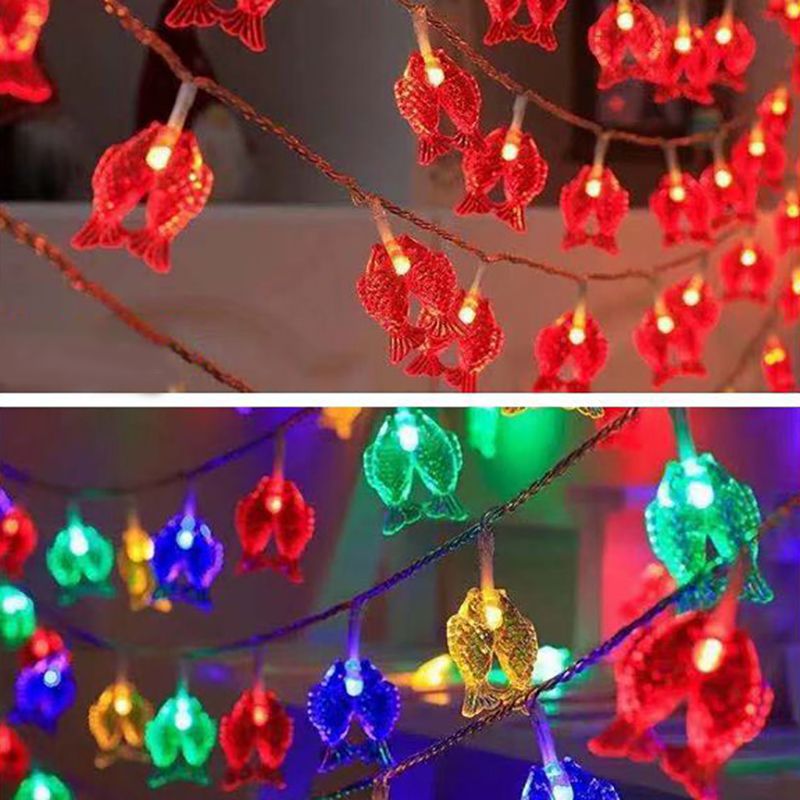 Lantern LED String Light Decorative Plastic Indoor New Year Festive Light