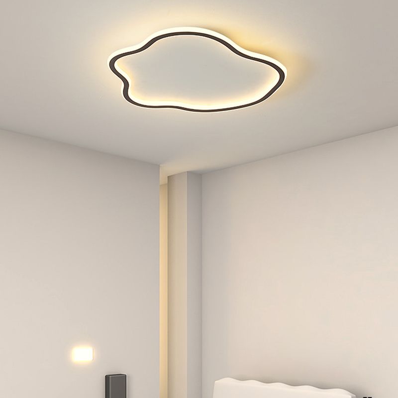Wolkvormige plafondlamp Noordse metalen LED-inbouwplafondlamp voor slaapkamer
