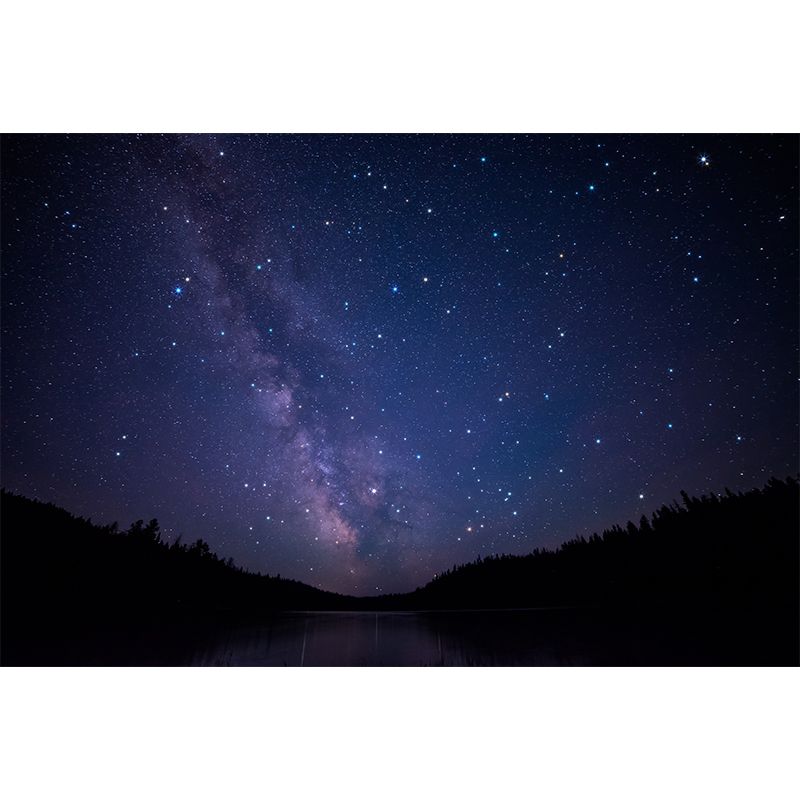 Starry Sky Mural Wallpaper for Living Room Universe Wall Art, Custom Size