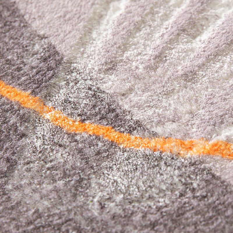 Novelty Ombre Printed Rug Polyester Area Carpet Non-Slip Backing Indoor Rug for Living Room