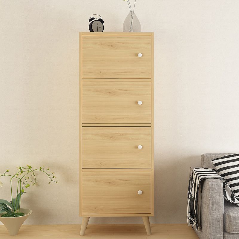 Contemporary Rectangle Accent Cabinet 9.44" Wide Wooden Storage Cabinet