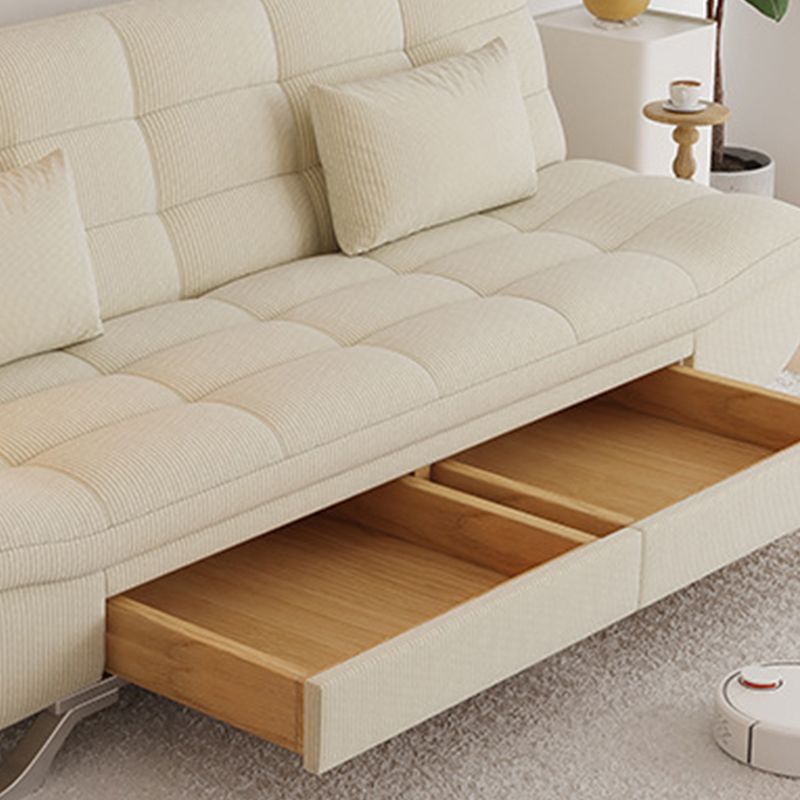 21" Wide Glam Sleeper Sofa Pillow Included Storage Sleeper Sofa