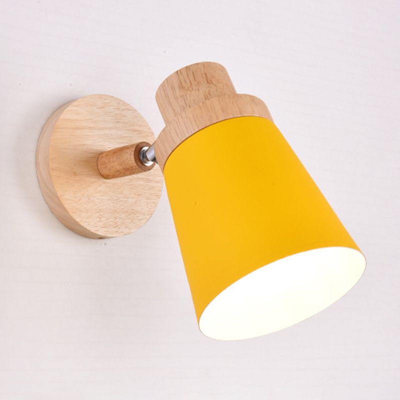 Macaron Empire Shade Wall Sconce Metal 1 Light Sconces for Bedroom