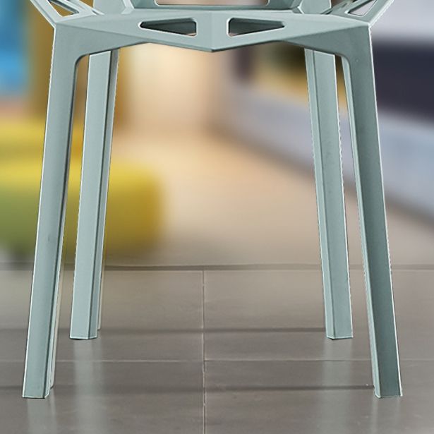 Sedie moderne sedie da pranzo con gambe di plastica per cucina