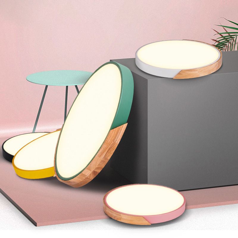 Runde Unterputzleuchten, moderne, schlichte Acryl-Deckenleuchte für Schlafzimmer