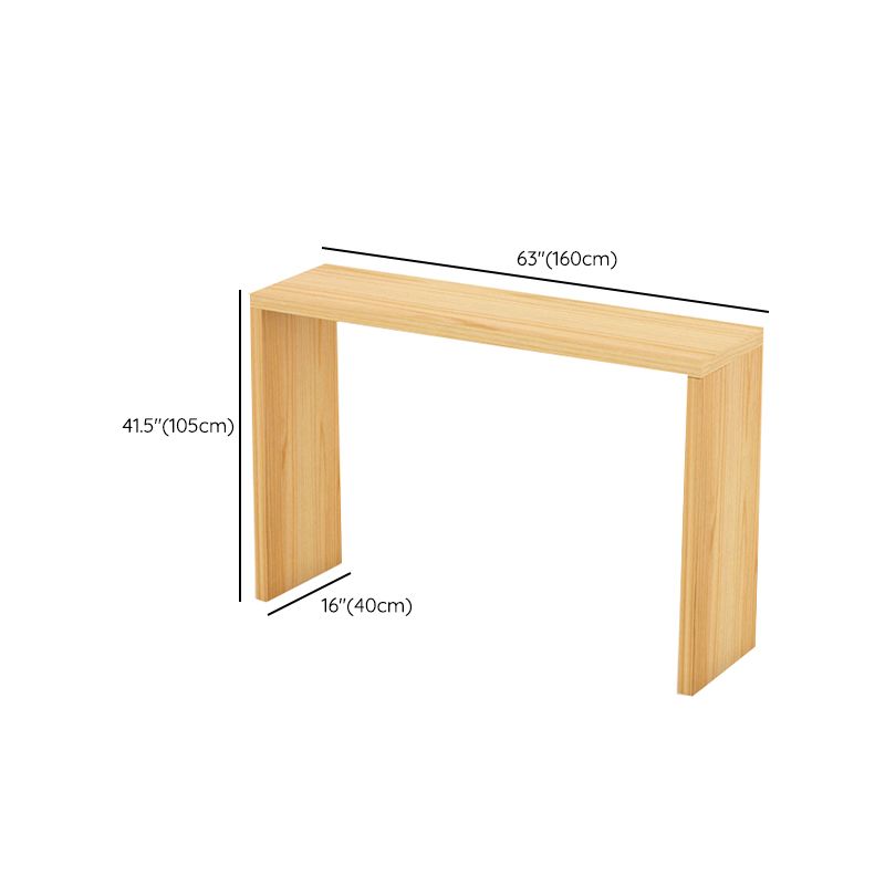 Modern Bar Dining Table Rectangle Wooden Frame Bar Table for Kitchen