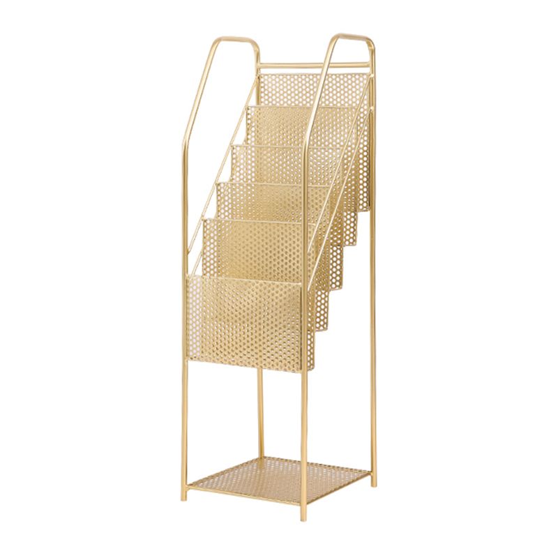 12" Wide Contemporary Shelf Bookcase Shelves Included Metal Bookcase