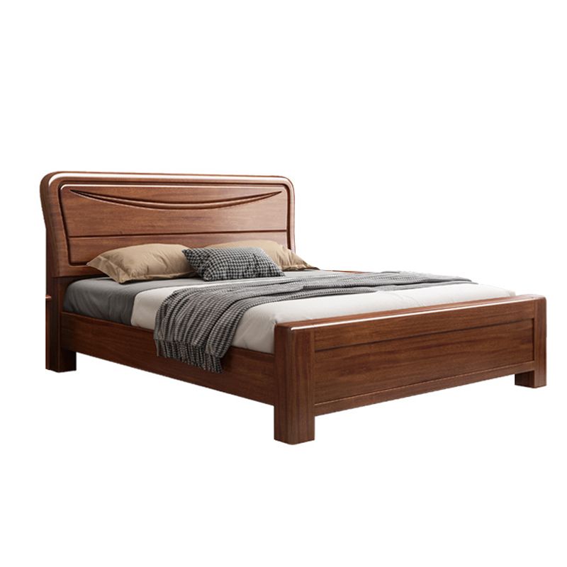 Traditional Headboard Standard Bed Adjustable Height Bed with Legs
