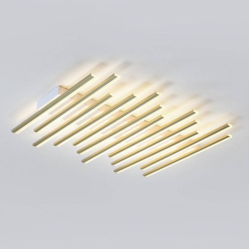 Modern Slender Bar LED Lamp Flush Mount Ceiling Lights for Living Room