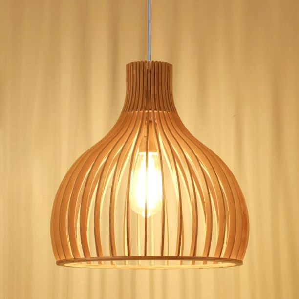 1 Lichthängerlampenvorrichtung moderner hölzerne Anhänger Licht für Esszimmer