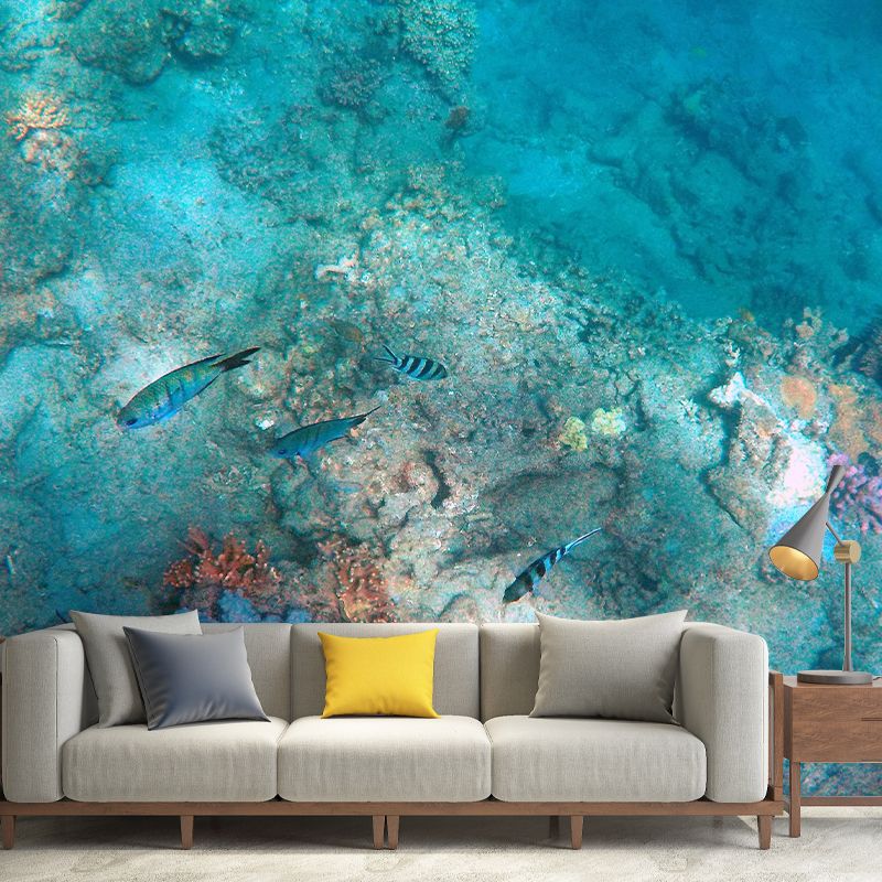 Ocean Photography Wallpaper Environmental Bathroom Floor Murals Wall Mural