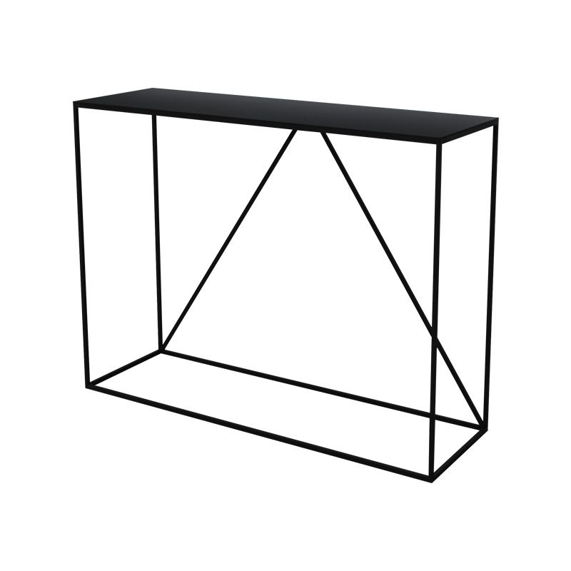 Contemporary Hall Metal Console Table Rectangle Frame Console Accent Table