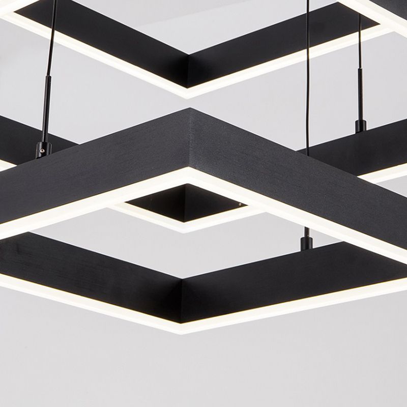 Accesorio de iluminación suspendido de simplicidad moderna accesorio acrílico de techo acrílico para restaurante