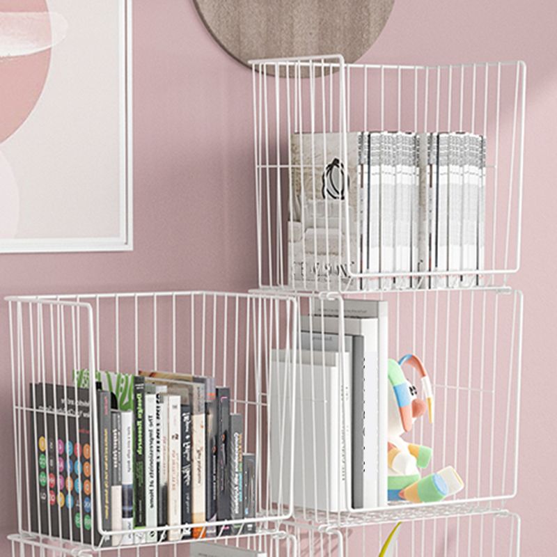 9.5" W Bookshelf Contemporary Style Bookcase with Casters for Home and Study Room