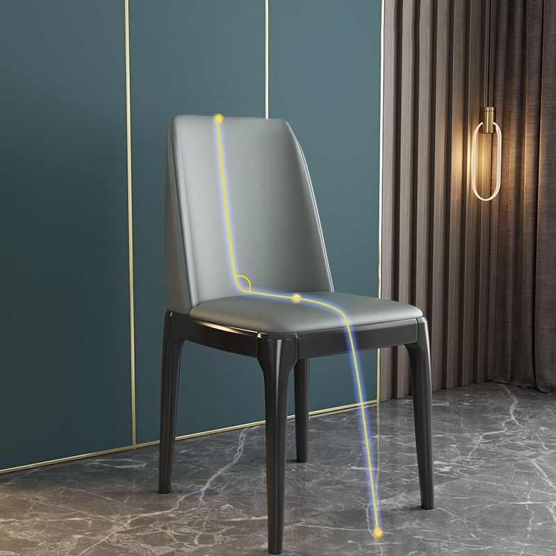 Ensemble de chaises en bois pour salle à manger et cuisine scandinave Glam, ensemble de chaises d'appoint à dossier solide