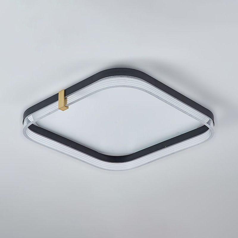 Moderne stijl acryl inbouw plafondarmatuur Geometrische 1-lichts gemonteerde led-verlichting