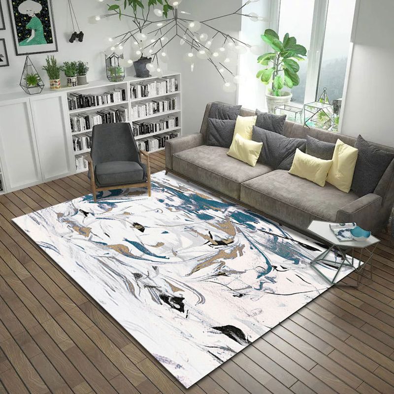 Bruine en roze slaapkamer tapijt modern abstract borstelstroke schilderpatroon Rug polyester machine wasbaar tapijt