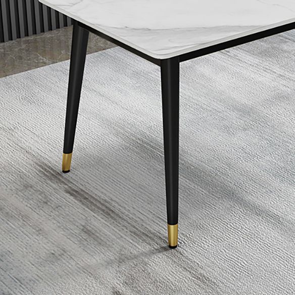 Modern Sintered Stone Dining Room Set Standard Height with Rectangle Top Dining Set