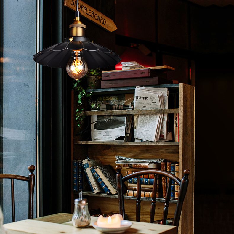 Pendre rétro industriel Sacalloted Light 1 tête de tête à la tête de la tête pour le restaurant