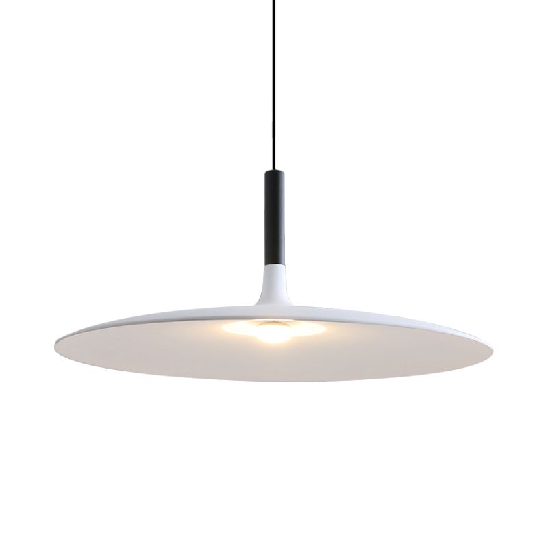 Soucoun volant en aluminium suspendu léger nordique 1-Light Orange / gris / plafond blanc pour salle à manger