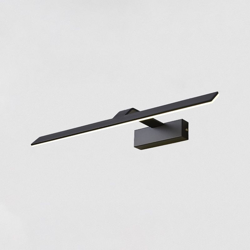Illuminazione a parete lineare, moderno illuminazione da parete in metallo a LED con ombra acrilica