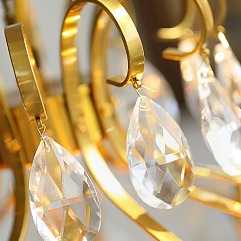 Lámparas colgantes de suspensión de múltiples lámparas de lámpara de lámpara de estilo americano para sala de estar para sala de estar