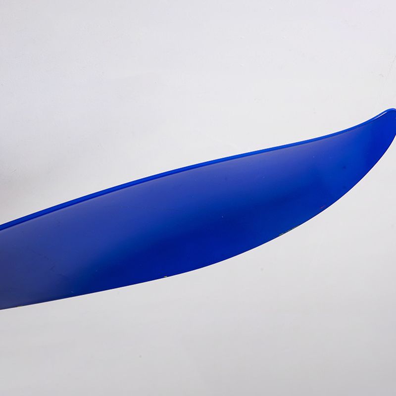 Luz de ventilador redondeo de dormitorio Luz de la sala de estar de metal LED Semi Flush Techo de techo de montaje