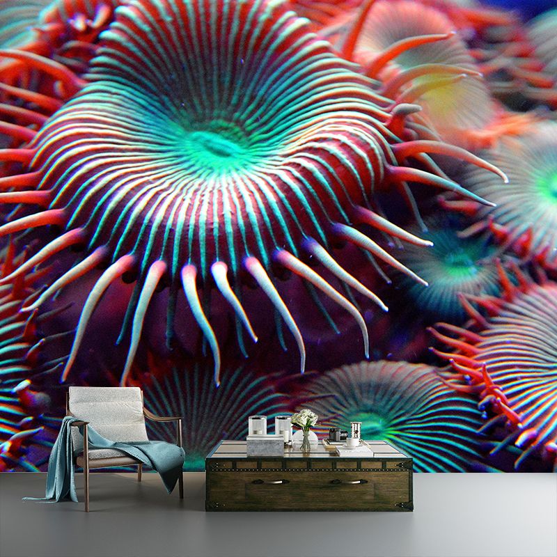 Photography Wall Mural Coral Patterned Living Room Wall Mural