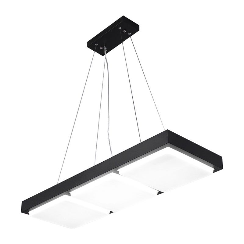 Rechthoek kantoor plafond hang licht acryl minimalistische led hanger verlichting over tafel