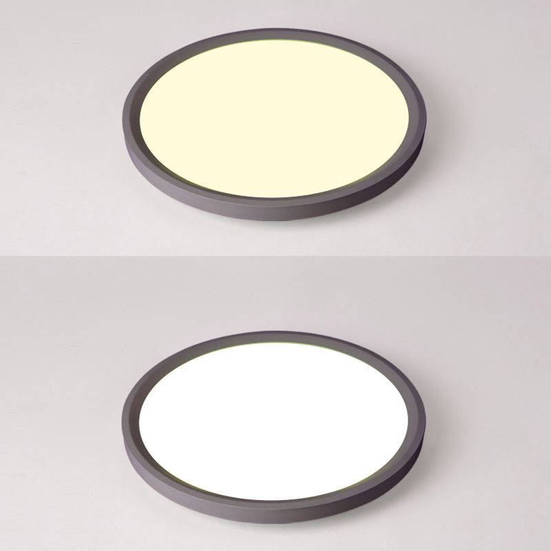 Illuminazione per montaggio a soffitto a LED ad anello Plafoniere moderne da incasso con paralume in acrilico